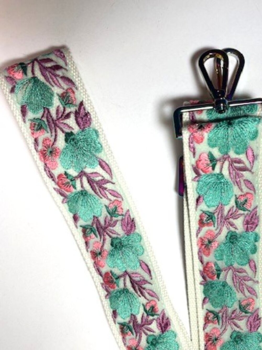Crossbody Embroidered Purse Strap New 2"